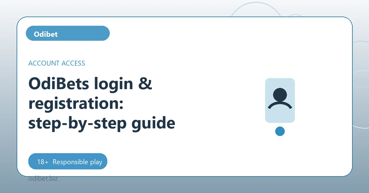 OdiBets login & registration: step-by-step guide - Odibet guide