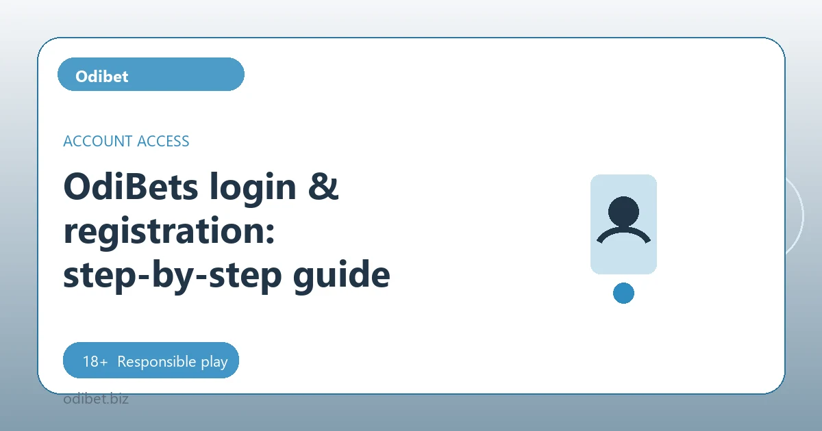 OdiBets login & registration: step-by-step guide - Odibet guide